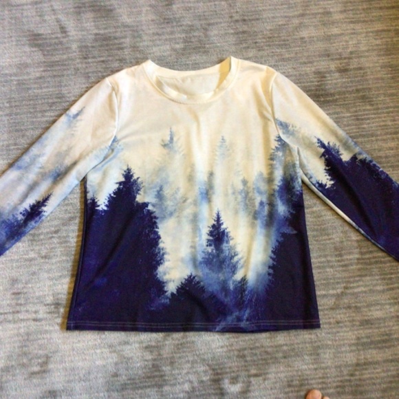 Forest print long sleeve shirt - Picture 2 of 7